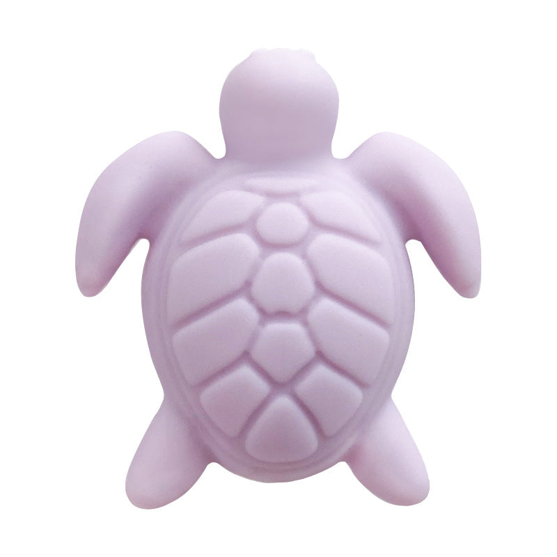 Wholesale 10pcs/pack Solid Color Animal Turtle Silicone Focus Beads